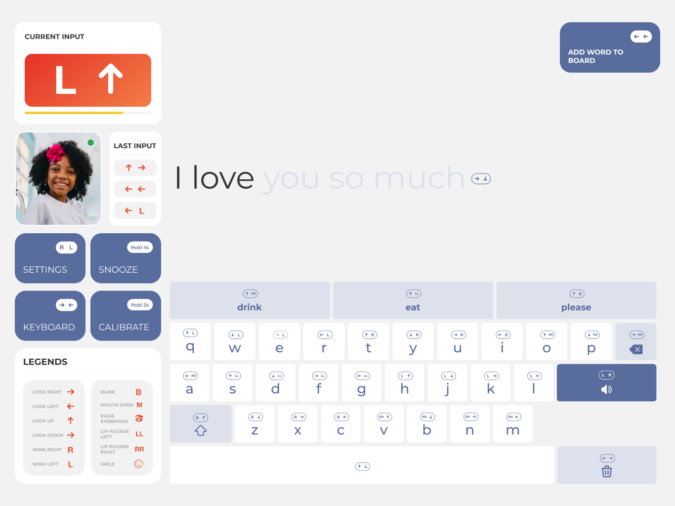 EyeSpeak opening screen preview